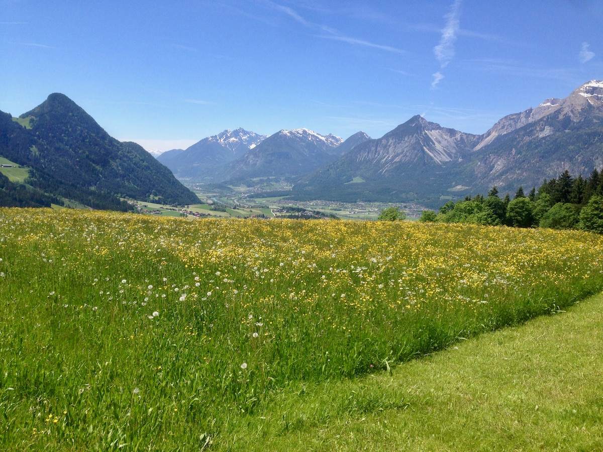 Dining area with alpine atmosphere